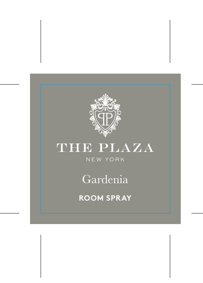 Plaza Room Spray Label