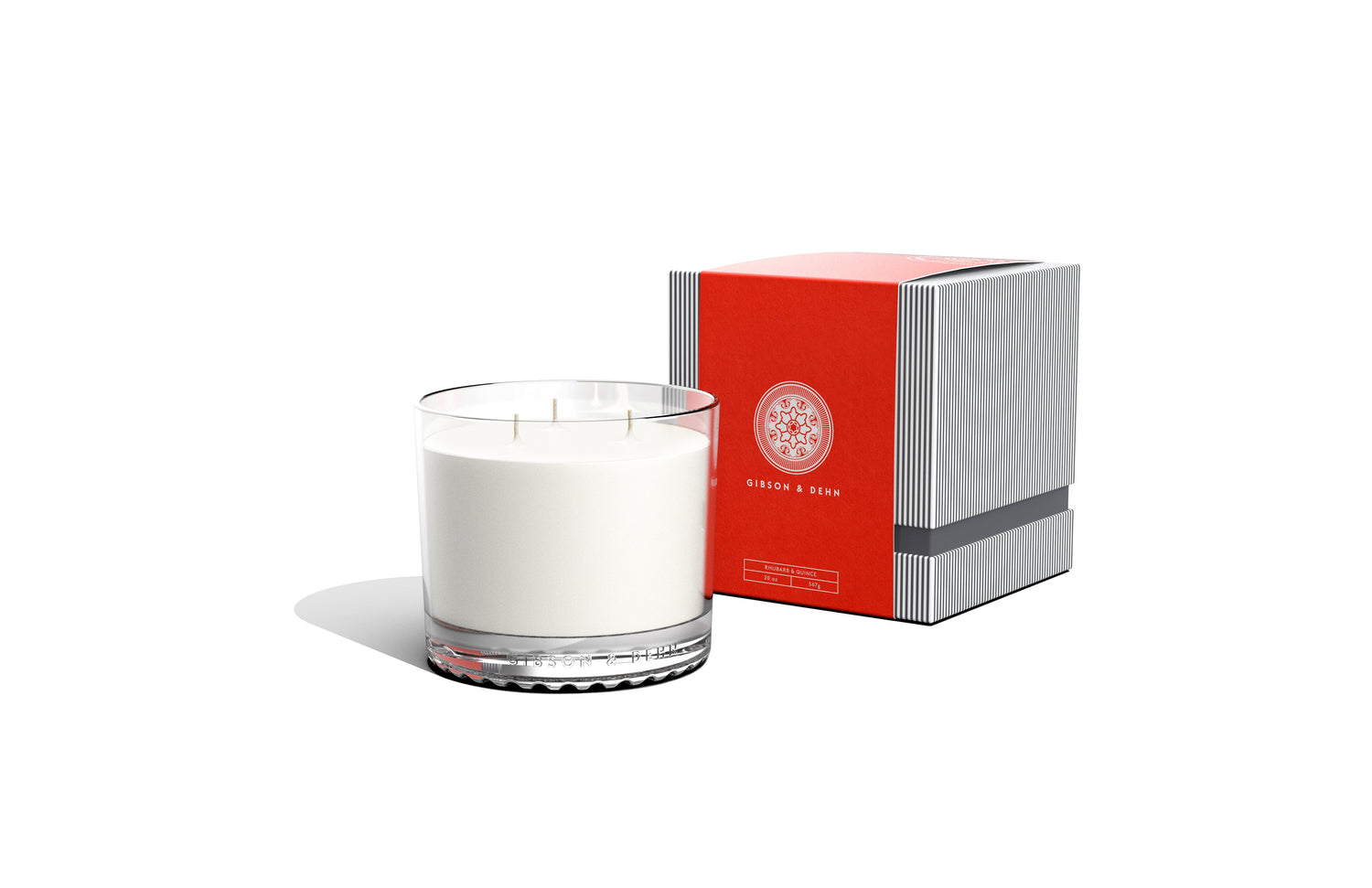 RHUBARB & QUINCE | Three Wick Candle